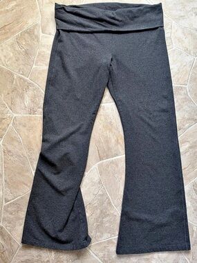 Y2K PINK Bootcut Yoga Pants in Gray